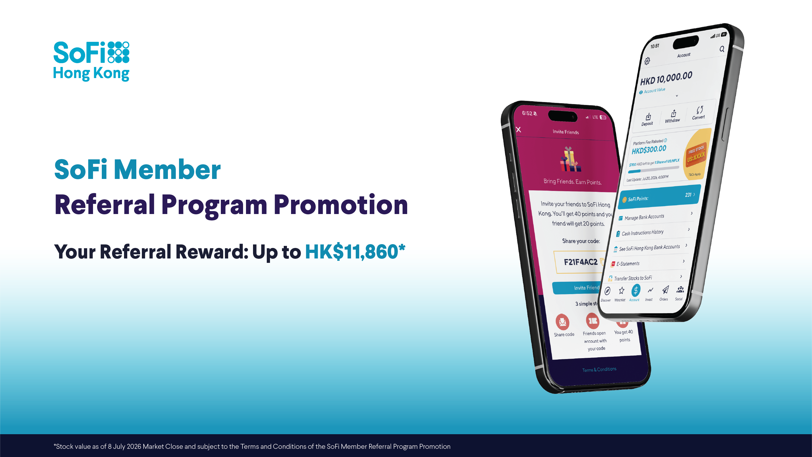Invite & Earn up to HK$11,860* with the SoFi Member Referral Program Promotion!