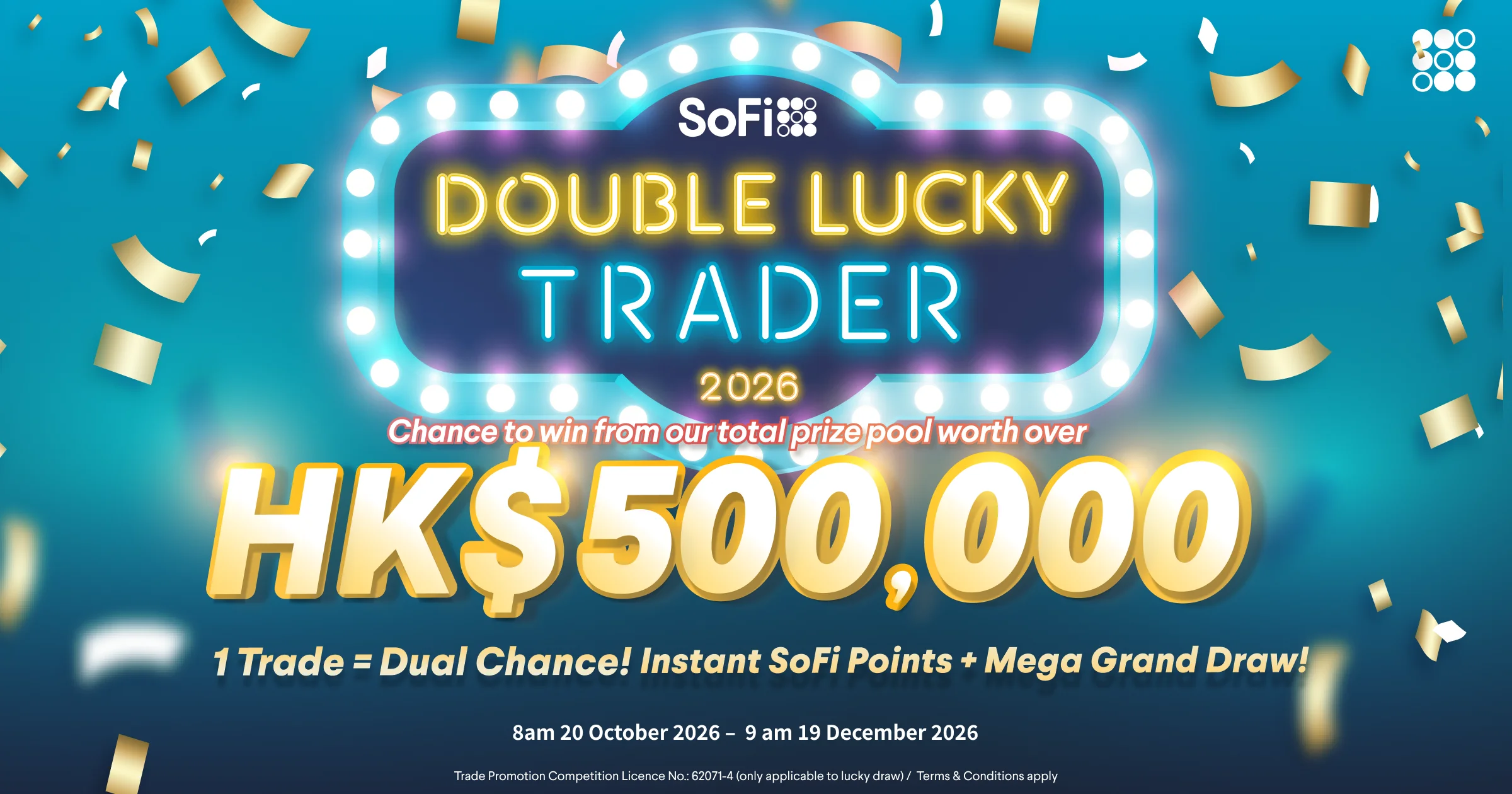 Trade | Draw | Chance to Win Big: SoFi Double Lucky Trader 2026 Launches with a total Worth Over HK$500,000 in Mega Prizes! 🎁📈